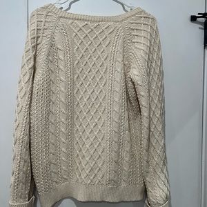 Sezane cable knit sweater